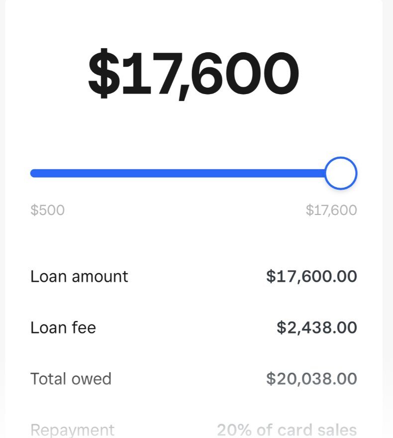 Student loan approval screen showing $17,600